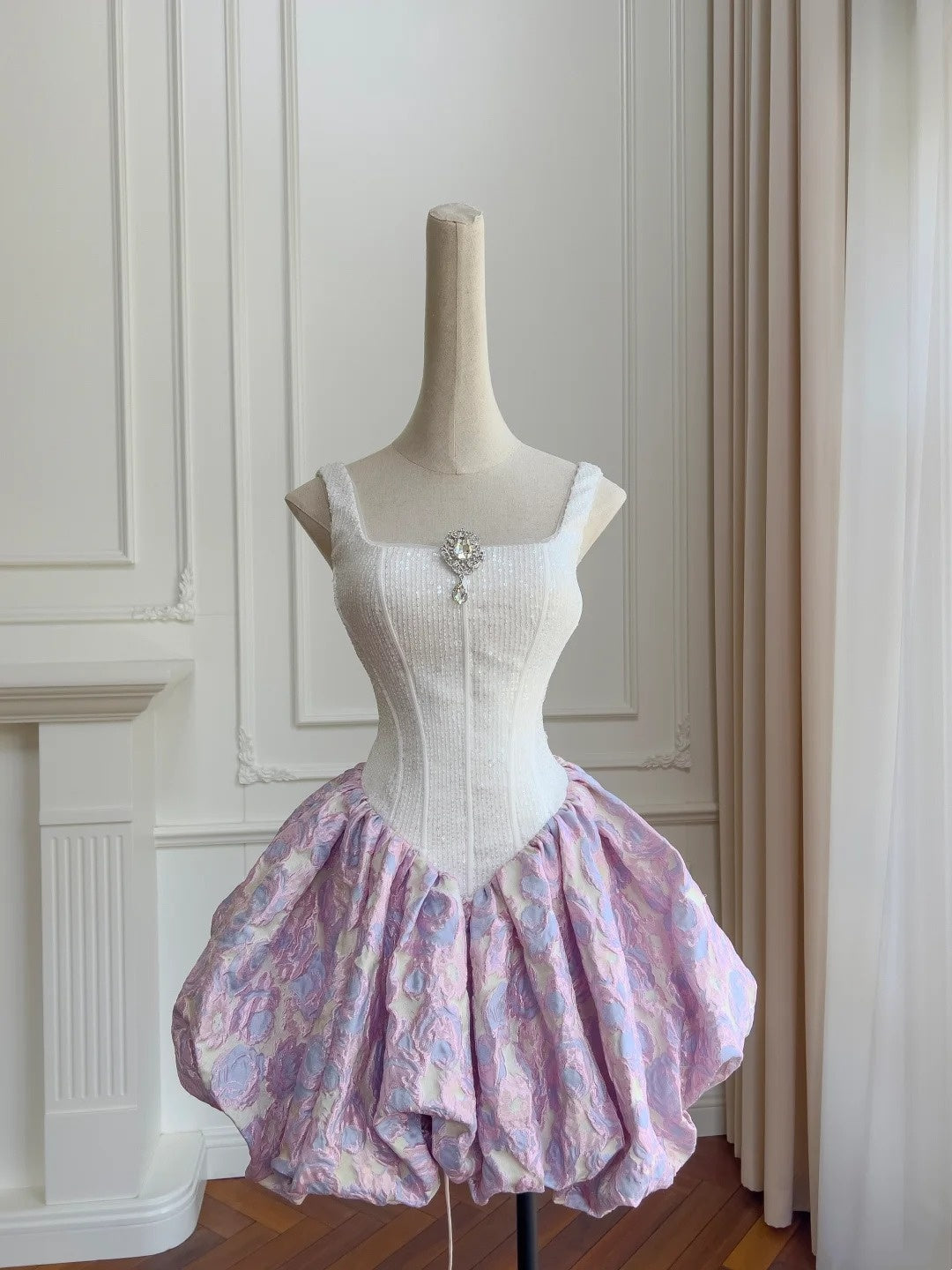 Cute Homecoming Dress Square Neck Pleated Short Prom Dress Birthday Party Outfits Cocktail Dress     D3336