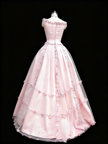 Pretty Prom Dress Off Shoulder Pleated Quinceanera Dress Evening Dress Ball Gown      D3384