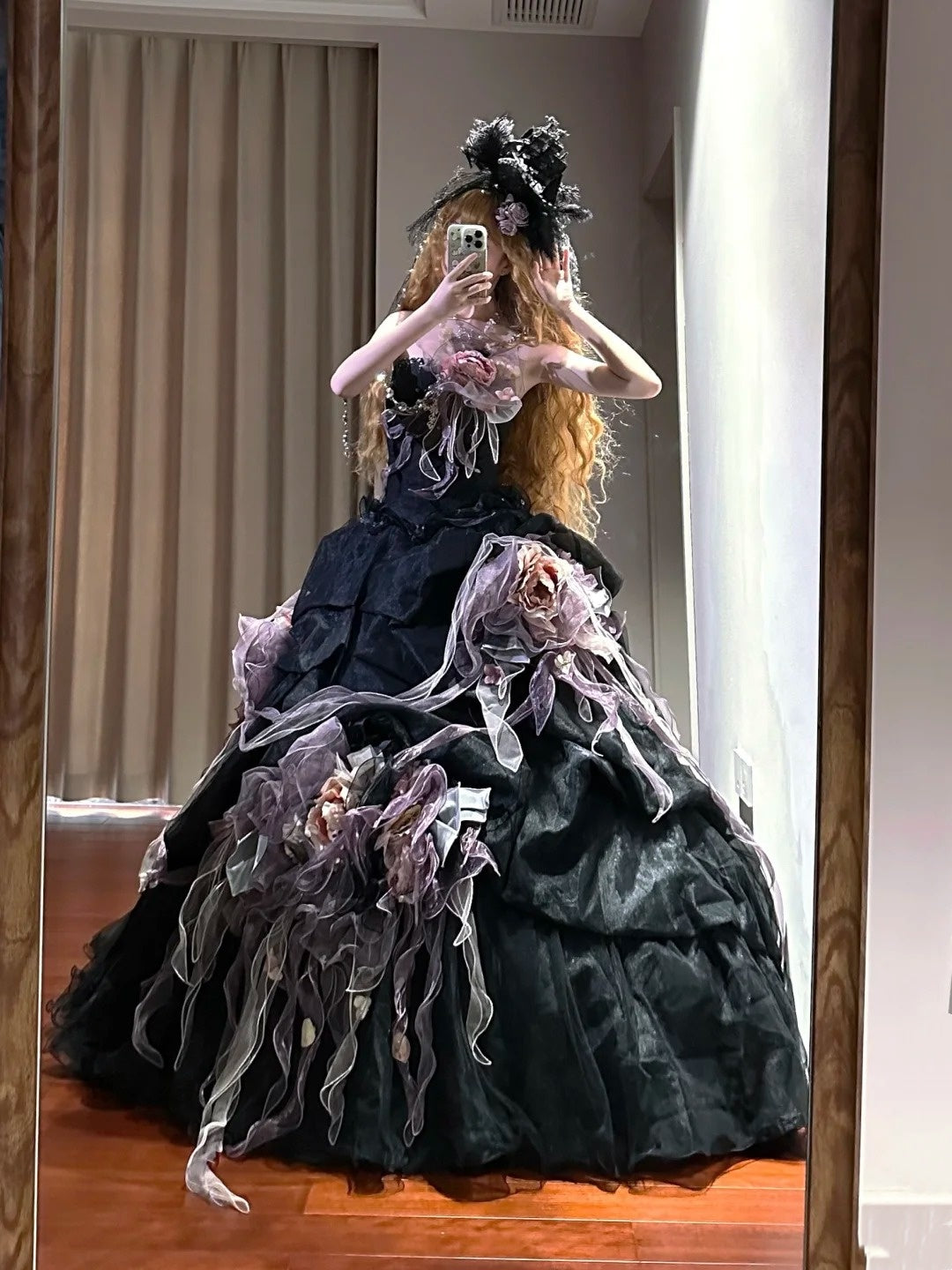 Charming Prom Dress Strapless Pleated Ball Gown Birthday Party Dress   D3445