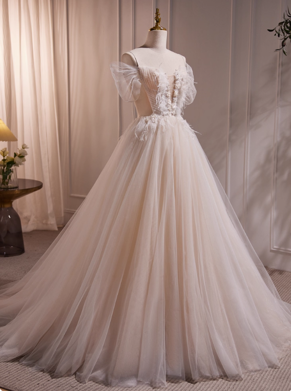 New Arrival Wedding Dress Off Shoulder Tulle Wedding Dress      D3475