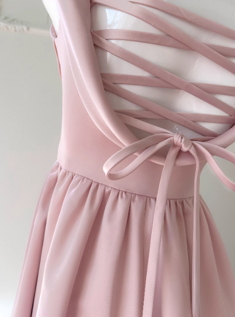 New Arrival Prom Dress A Line Straps Pleated Birthday Party Dress Evening Dress  D3515