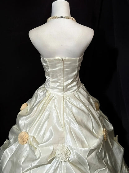 Retro Wedding Dress Sweetheart Pleated Wedding Dress     D3530