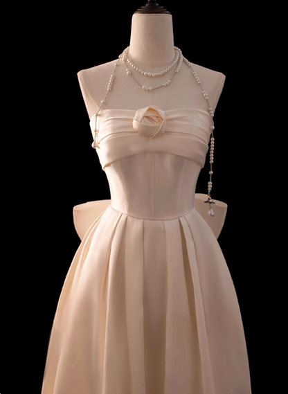 Pretty Wedding Dress A Line Strapless Pleated Wedding Dress  D3255