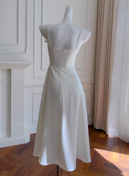 New Style Prom Dress A Line Square Neck Flower Evening Dress Birthday Party Dress     D3568