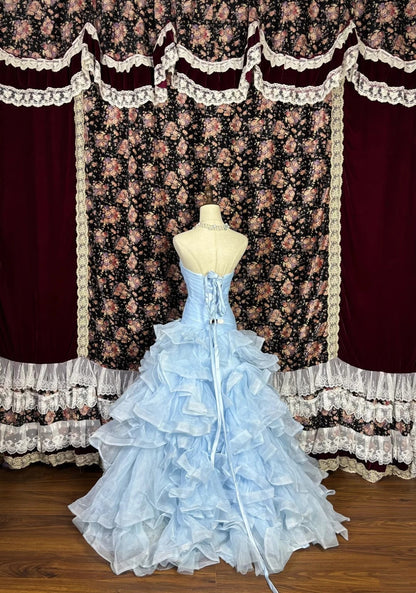 Pretty Prom Dress Sweetheart Pleated Ball Gown Evening Dress Sweet 16 Dress  D3575