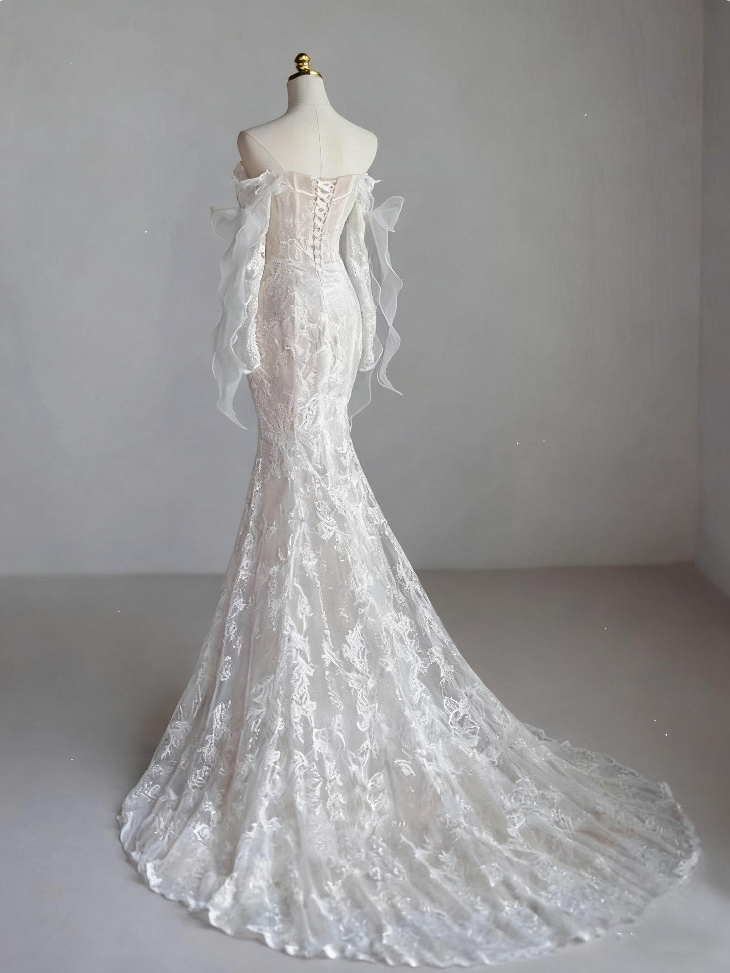 Elegant Wedding Dress Sweetheart Lace Mermaid Wedding Dress  D3661