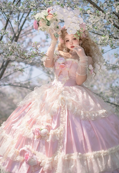 Sweet Prom Dress Sweetheart Pleated Tiered Ball Gown Quinceanera Dress Evening Dress   D3719
