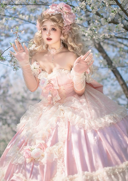 Sweet Prom Dress Sweetheart Pleated Tiered Ball Gown Quinceanera Dress Evening Dress   D3719