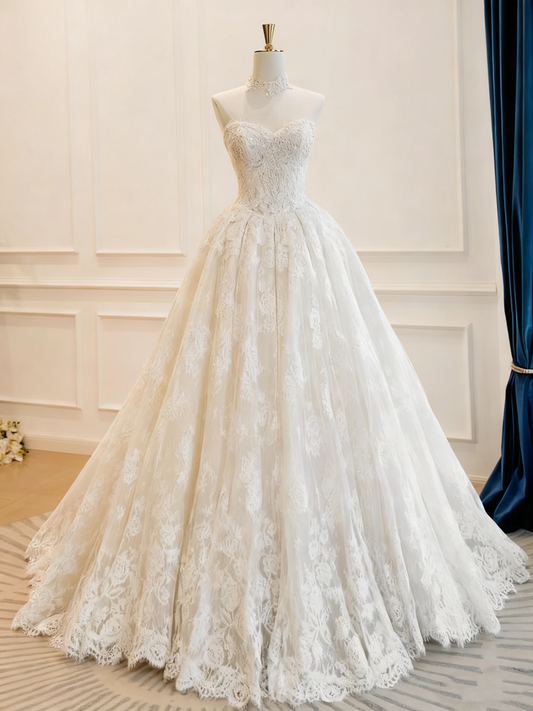 Newest Wedding Dress Sweetheart Pleated Wedding Dress  D3769