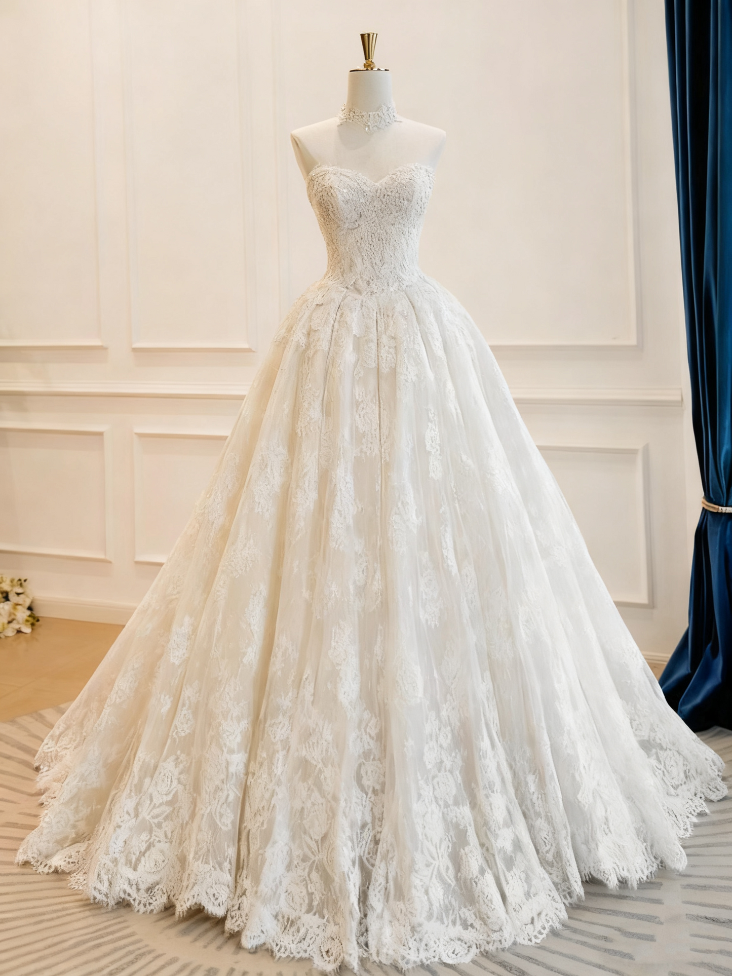 Newest Wedding Dress Sweetheart Pleated Wedding Dress  D3769