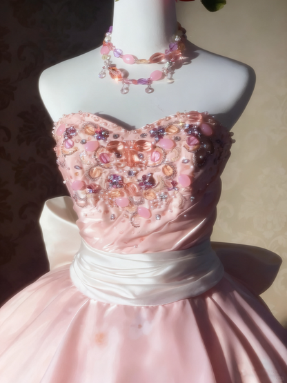 Pretty Prom Dress Sweetheart Tiered Ball Gown Evening Dress Quinceanera Dress  D3929