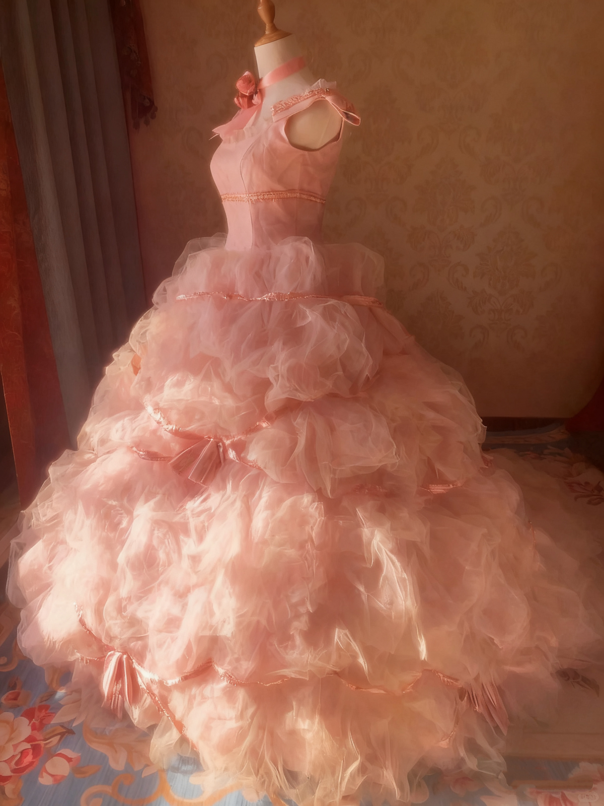Stunning Prom Dress Spaghetti Straps Tulle Ball Gown Evening Dress Sweet 16 Dress  D3931