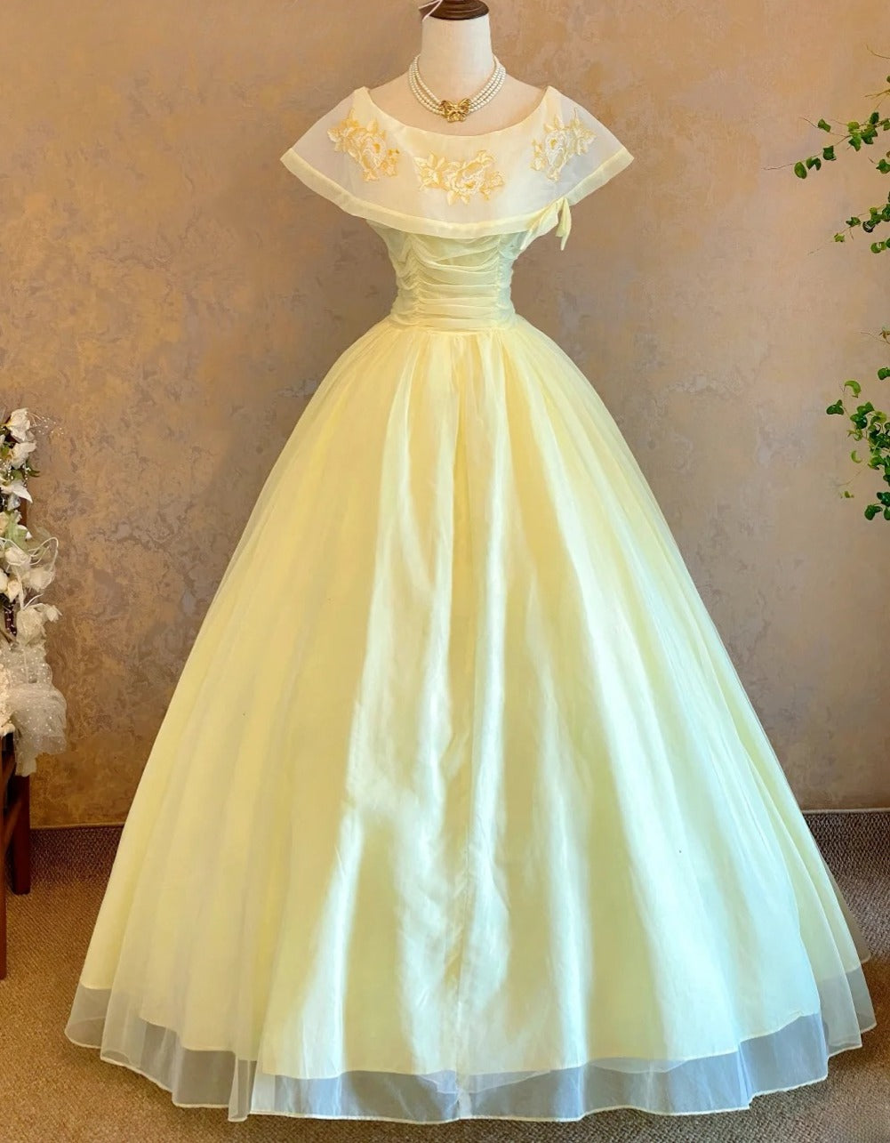 Newest Prom Dress Crew Neck Pleated Tulle Ball Gown Evening Dress Quinceanera Dress    D3964