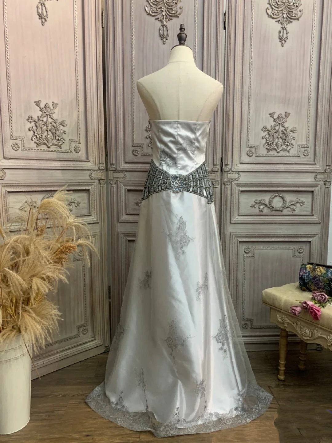 Elegant Prom Dress A Line Strapless Prom Dress Evening Dress Birthday Party Outfits    D4064