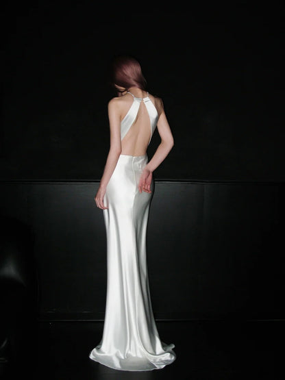 Pretty Wedding Dress Halter Bowknot Wedding Dress    D4077