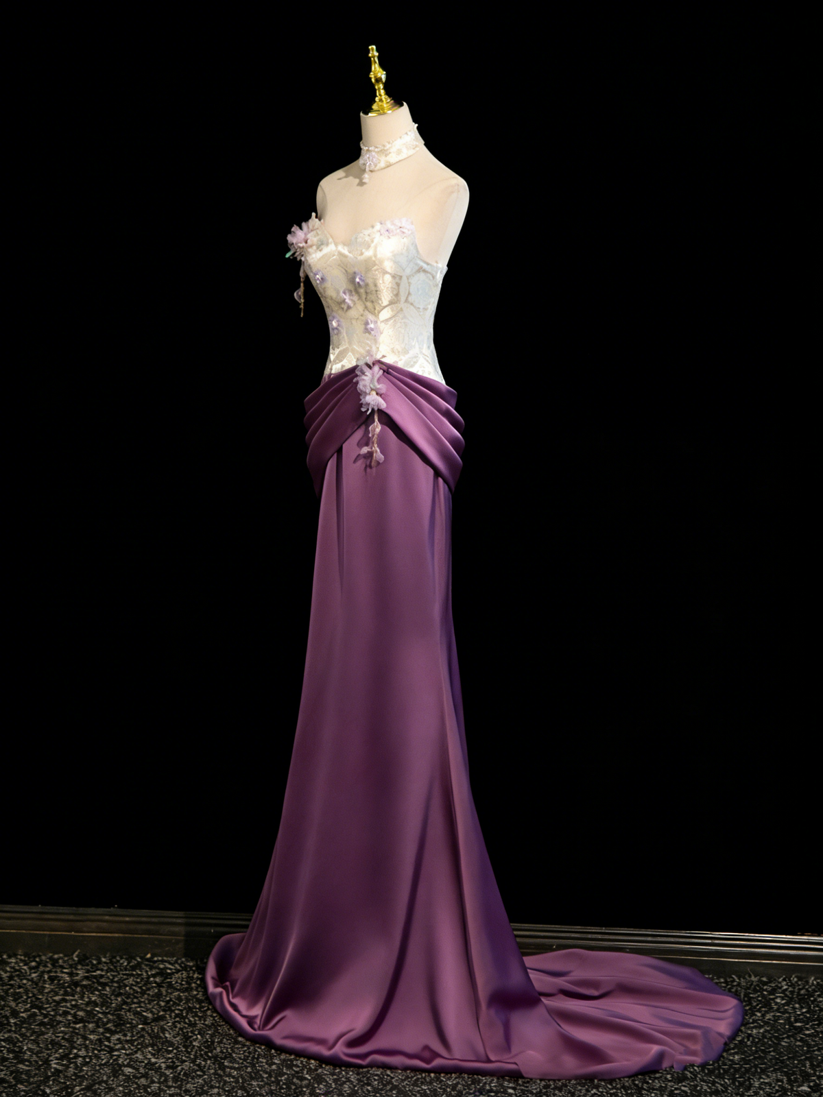 Elegant Prom Dress Sweetheart Pleated Gala Dress Evening Dress     D4106