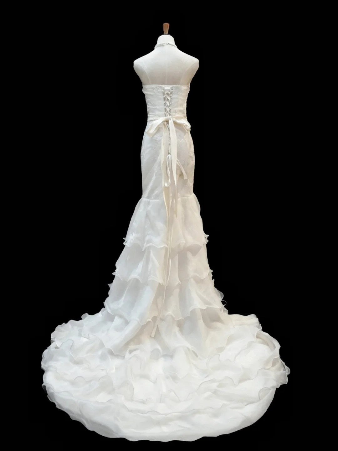Elegant Wedding Dress Sweetheart Ruffle Mermaid Wedding Dress  D4192