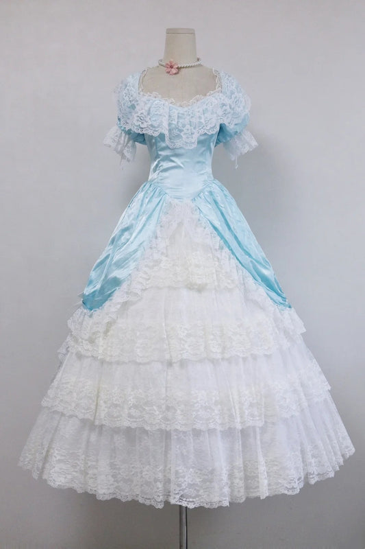 Stunning Prom Dress V-neck Lace Pleated Ball Gown Evening Dress Birthday Party Dress Quinceanera Dress       D4252