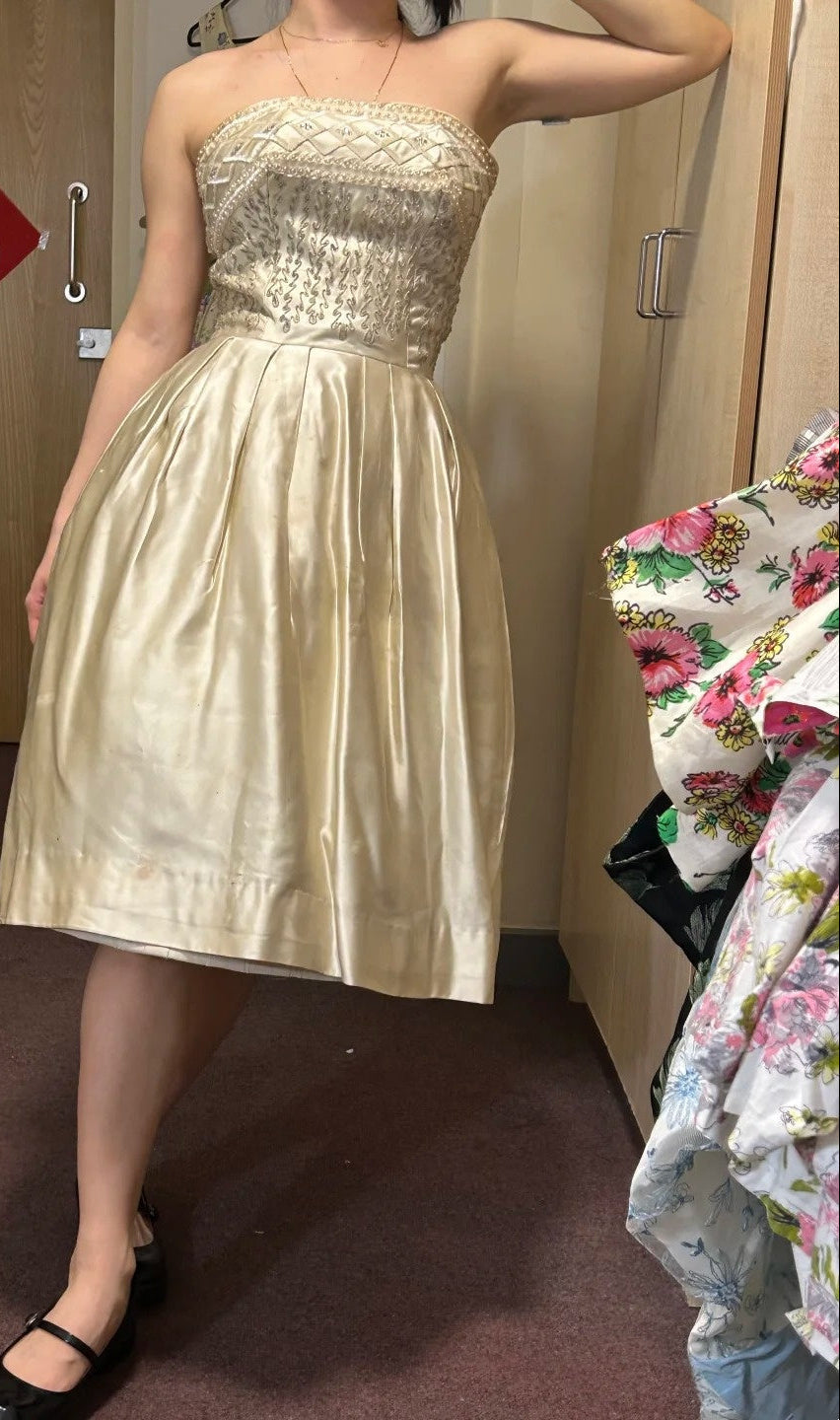 Stunning Prom Dress Strapless Beading Evening Dress Birthday Party Dress Formal Dress  D4263