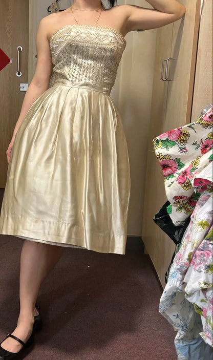 Stunning Prom Dress Strapless Beading Evening Dress Birthday Party Dress Formal Dress  D4263