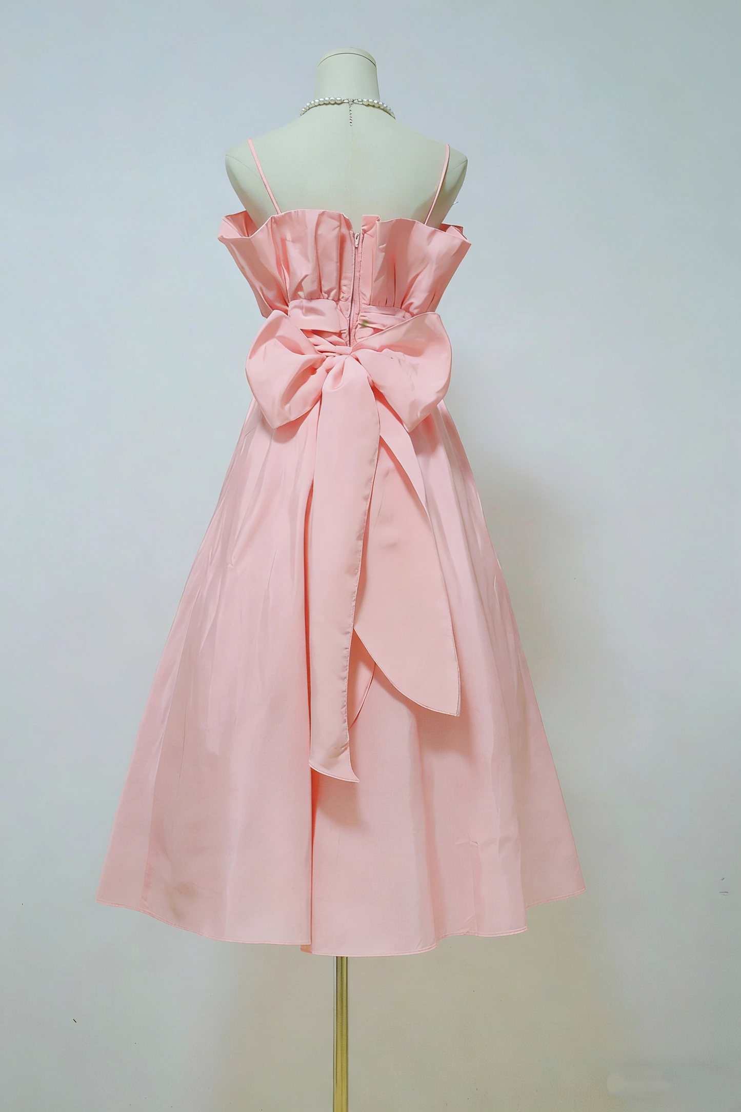 Sweet Prom Dress Light Pink Spaghetti Straps Pleated Evening Dress Gala Dress Formal Dress  D4267