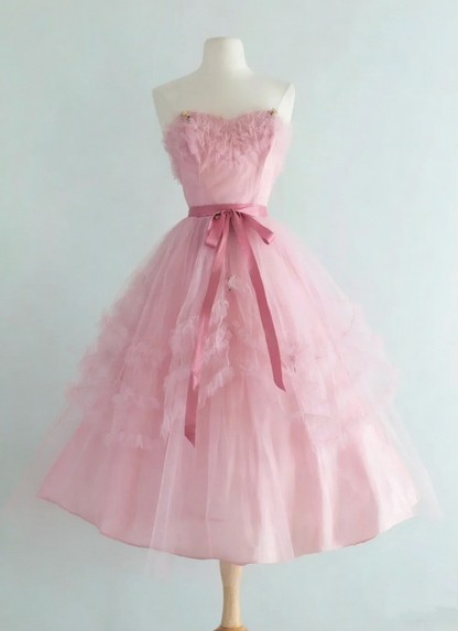 Pretty Prom Dress Sweetheart Pleated Tulle Evening Dress Gala Dress Formal Dress  D4271