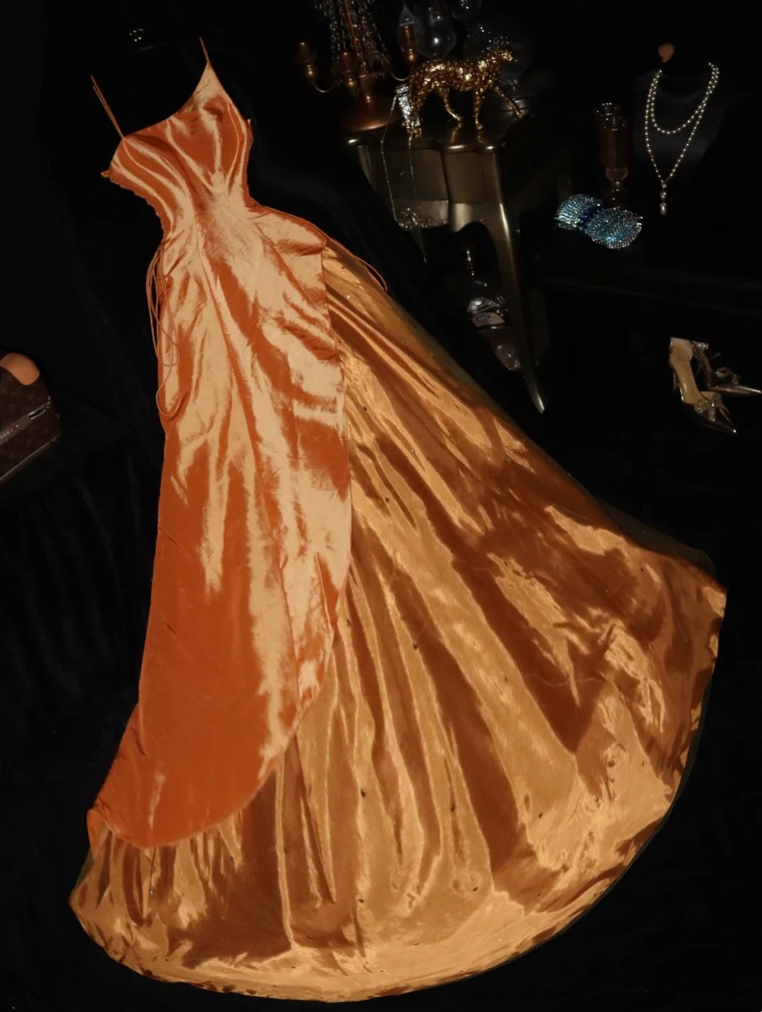 Charming Prom Dress Asymmetrical Neck Tulle Evening Dress Gala Dress Formal Dress    D4299