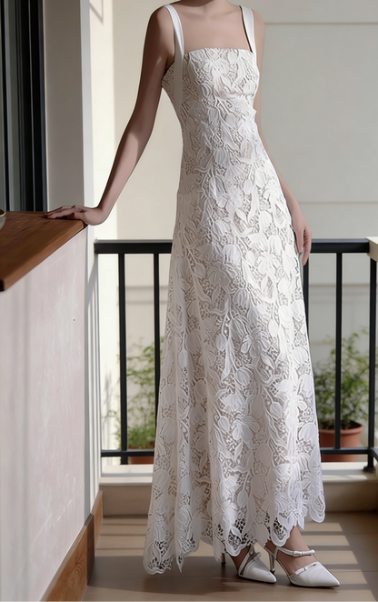 New Arrival Wedding Dress Spaghetti Straps Lace Backless Wedding Dress   D4319