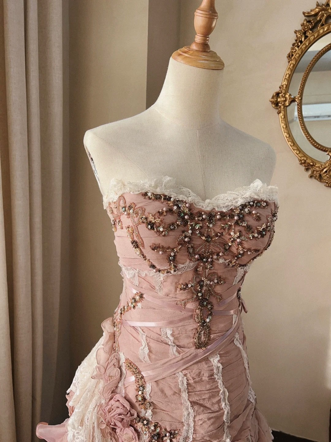 Beauty Prom Dress Sweetheart Ruffle Pleated Quinceanera Dress Ball Gown Evening Dress      D4349