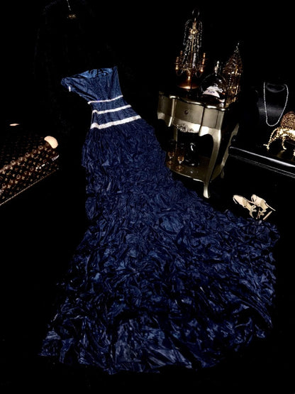 Pretty Prom Dress Strapless Pleated Birthday Party Dress Gala Dress Evening Dress   D4401
