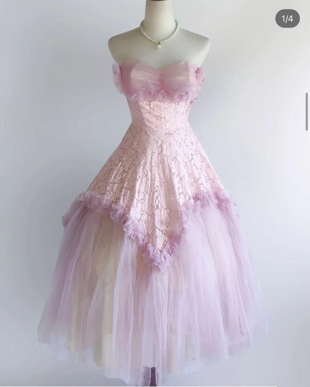 Charming Prom Dress Strapless Pleated Tulle Gala Dress Evening Dress Formal Dress   D4420