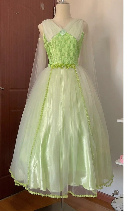 Pretty Prom Dress V-neck Pleated Tulle Gala Dress Evening Dress Formal Dress   D4434