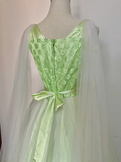 Pretty Prom Dress V-neck Pleated Tulle Gala Dress Evening Dress Formal Dress   D4434
