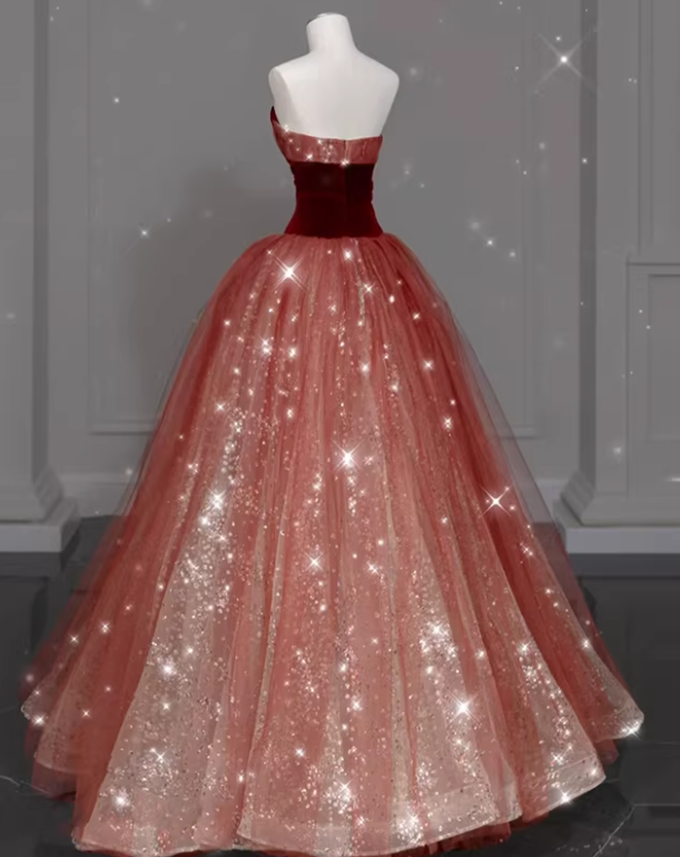 Pretty Prom Dress Sweetheart Pleated Tulle Gala Dress Evening Dress Formal Dress  D4544