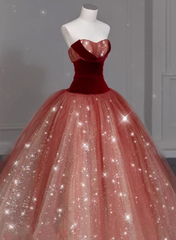 Pretty Prom Dress Sweetheart Pleated Tulle Gala Dress Evening Dress Formal Dress  D4544