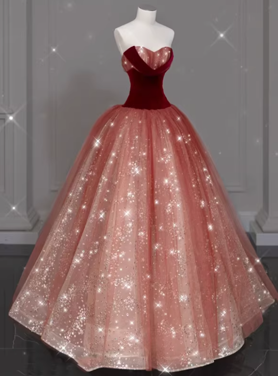 Pretty Prom Dress Sweetheart Pleated Tulle Gala Dress Evening Dress Formal Dress  D4544