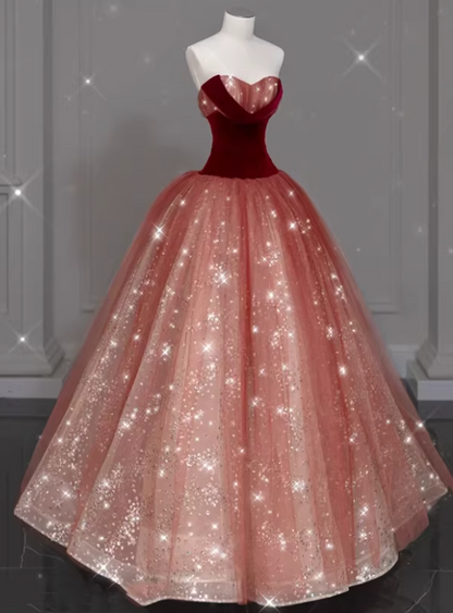 Pretty Prom Dress Sweetheart Pleated Tulle Gala Dress Evening Dress Formal Dress  D4544