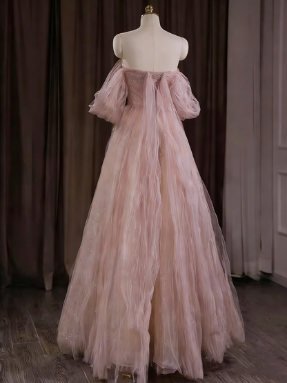 Elelgant Prom Dress Off Shoulder Tulle Gala Dress Evening Dress Formal Dress  D4552
