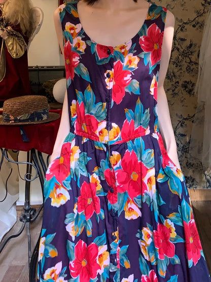 Colorful Prom Dress Crew Neck Print Gala Dress Cockatail Dress Evening Dress  D4565