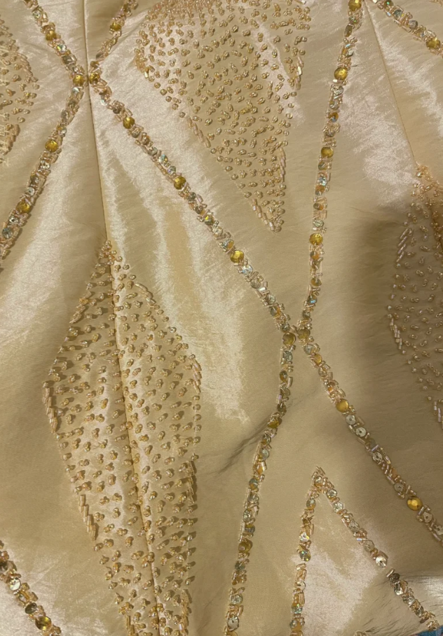 Unique Yellow Halter V Neck Satin Beaded Mermaid Long Party Dress Evening Dress D2135