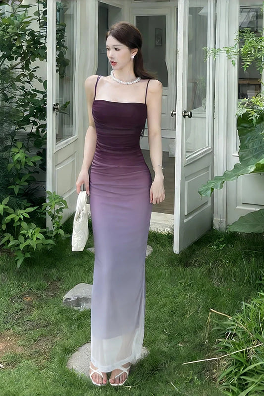 Fashion Purple Women‘s Dress S628