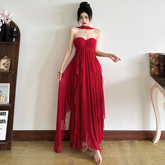 Fashion Red Women‘s Dress  S614