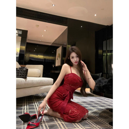 Fashion Red Women‘s Dress S331