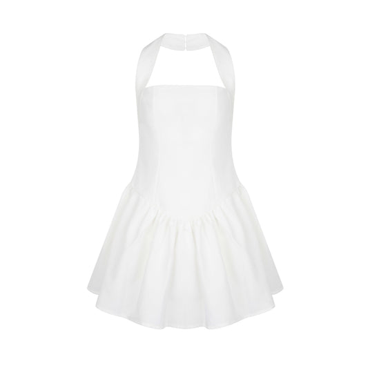 Three-dimensional ballet style halter neck tutu skirt 2025 summer temperament beauty short dress R3100