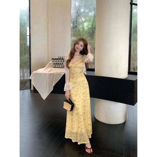 Fashion Yellow Women‘s Dress S365