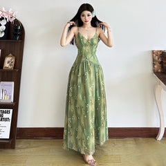 Fashion Green Women‘s Dress S635