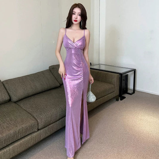 Fashion Purple Dress S1014