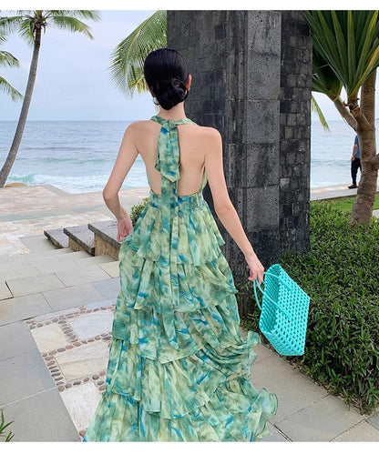 A Line Green Long Stunning Evening Gown Party Prom Dress       S7300