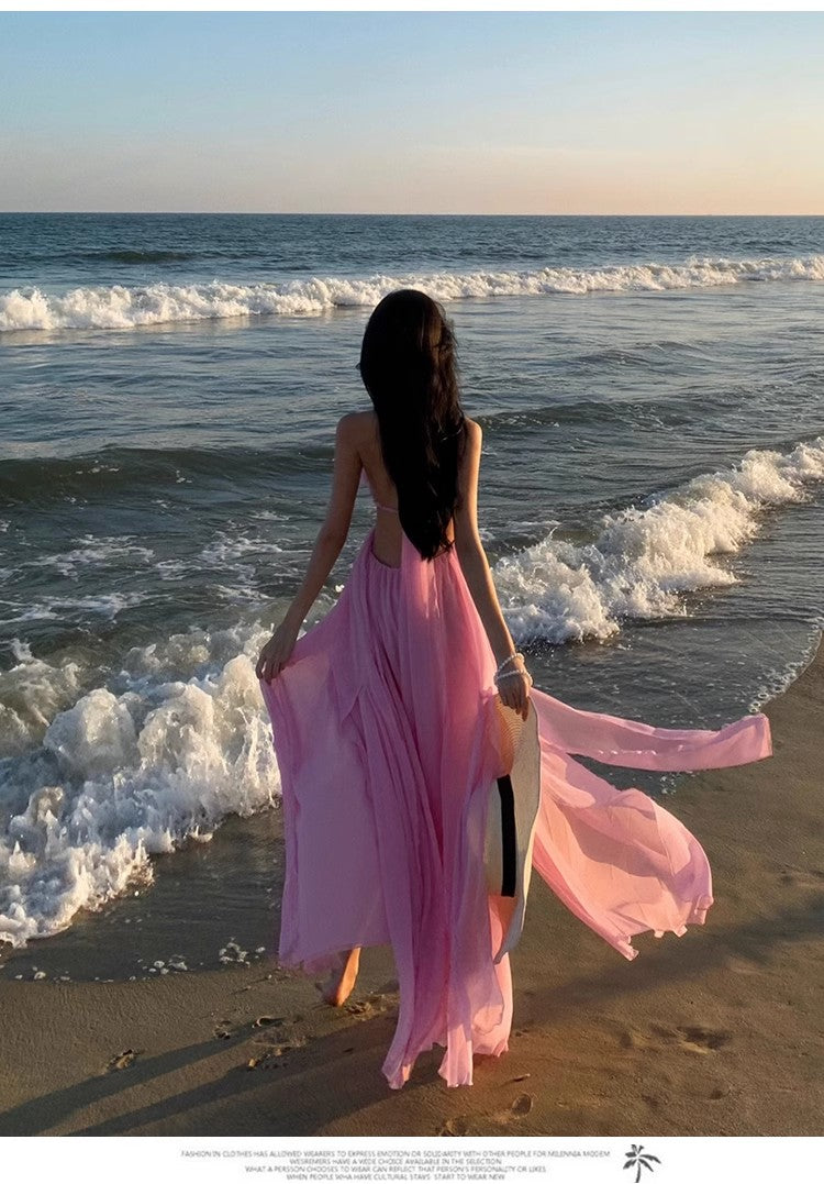 A Line Pink Long Stunning Evening Gown Party Prom Dress       S7307