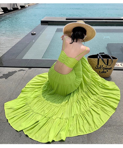 A Line Green Long Stunning Evening Gown Party Prom Dress       S7270